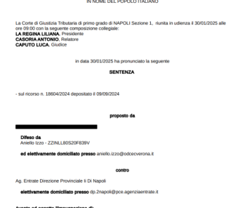 Ricorso I grado CGT Napoli
